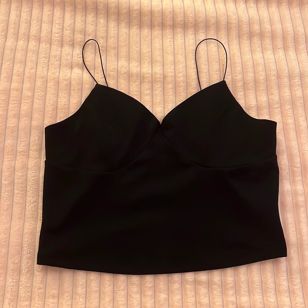 Black, spaghetti strap top